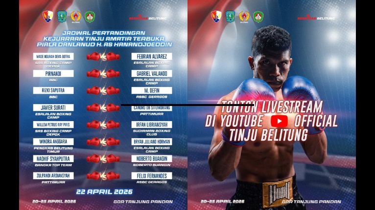 Jadwal Pertandingan Rabu, 22 April 2026 